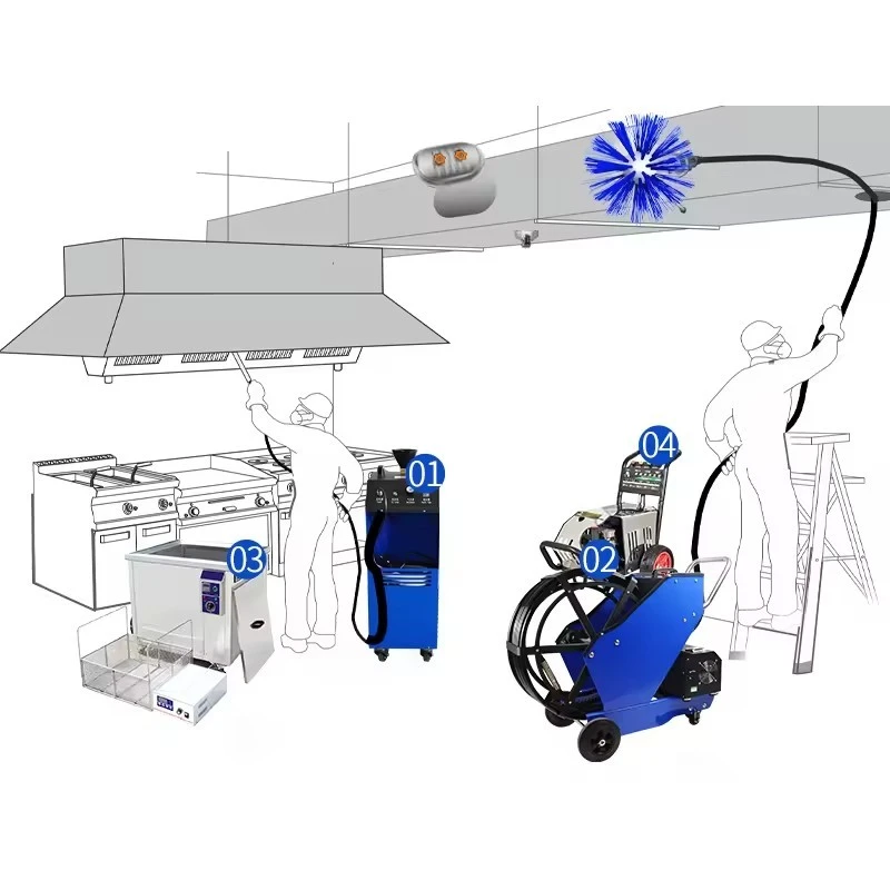 KT-8050 Foam Generator Kitchen Grease Duct Cleaning Machine